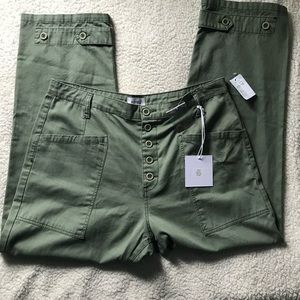 PISTOLA NEW Tammy High Rise Trouser Colonel Green Cargo Revolve 32